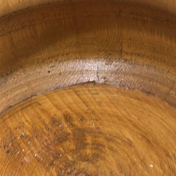 J Des Granges Palmer Alaska Handmade Rustic Wooden Bowl With Floral Pattern - Picture 13 of 17